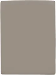 Inhouse Fixleintuch Gots Satin 90 x 200 taupe, Matratzenhöhe bis zu 22 cm
