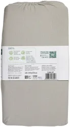 Naturaline Textil Bio Fixl. Jersey 180x200 silber
