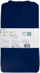 Naturaline Textil Bio Fixl. Jersey 90x200 navy