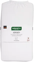 Naturaline Textil Bio Fixl. Jersey 90x200 weiss
