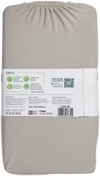 Naturaline Textil Bio Fixl. Jersey 160x200 silber