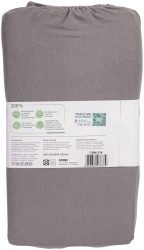 Naturaline Textil Bio Fixl. Jersey EA 180x200 grau