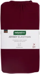 Naturaline Textil Bio Fixl. Jersey EA 90x200 bordo