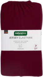 Naturaline Textil Bio Fixl. Jersey EA 120x200 bordo