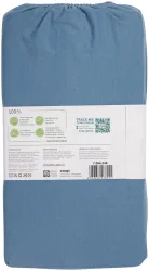 Naturaline Textil Bio Fixl. Jersey EA 120x200 hellblau