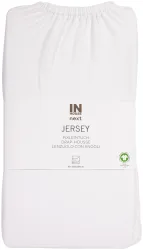 Inhouse Fixleintuch Gots Jersey 90x200 weiss
