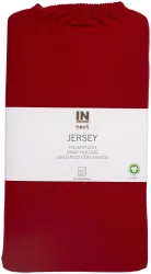 Inhouse Fixleintuch Gots Jersey 90x200 rot