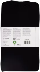 Inhouse Fixleintuch Gots Jersey 90x200 schwarz