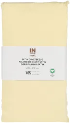 Inhouse Duvet Gots Satin Paspel 200x210 vanille