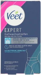 Veet Expert Kaltwachsstreifen Bikinizone & Achseln, 16 Stück