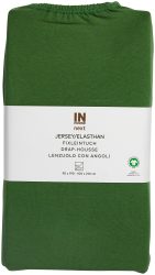 Inhouse Fixleintuch Gots Jersey Elasthan 90x210 grün
