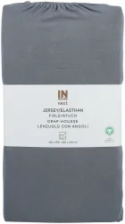 Inhouse Fixleintuch Gots Jersey Elasthan 140x210 grau