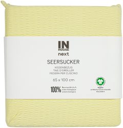 Inhouse Kissen Gots Seersucker 65x100 gelb