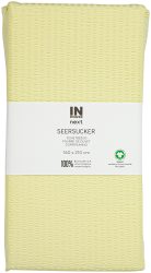 Inhouse Duvet Gots Seersucker 160x210 gelb