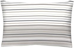 Inhouse Kissen Gots Satin 65x100 Strips grau