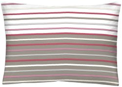 Inhouse Kissen Gots Satin 50x70 Strips taupe