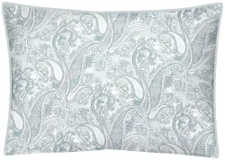 Inhouse Kissen Gots Satin 50x70 Paisley blau