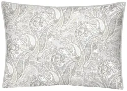 Inhouse Kissen Gots Satin 50x70 Paisley silber