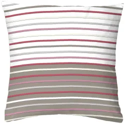 Inhouse Kissen Gots Satin 65x65 Strips taupe