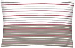Inhouse Kissen Gots Satin 65x100 Strips taupe