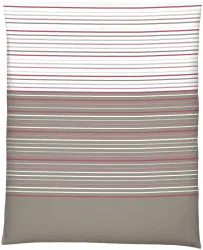Inhouse Duvet Gots Satin 160x210 Strips taupe