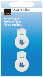 Coop Kordelstopper weiss 25 mm 2 Stk.