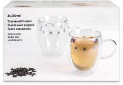 Henkeltasse doppelwand Edelweiss 300ml 2 Stück