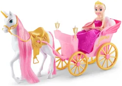 Zuru Sparkle Girlz - Einhorn und Prinzessin mit Kutsche