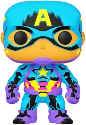 Funko POP Marvel: Black Light- Captain America