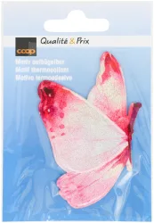 Coop Applikation Schmetterling fliegend rosa