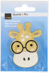 Coop Applikation Giraffe mit Brille