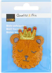 Coop Applikation Kater mit goldener Krone