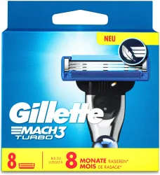 Gillette Mach3 Klingen Turbo 3D Systemklingen 8 Stück
