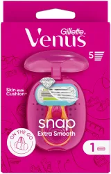 Venus Gillette Rasierer Extra Smooth Snap mit 1 Klinge Travel Size