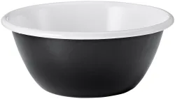 À Table! Schale schwarz 16.5cm, aus Eisenstahl mit Emaille-Beschichtung