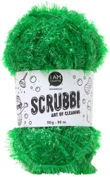 I AM Creative Scrubbi Schwammgarn für Häkeln Stricken & Weben grün 50 g 90 m