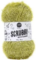 I AM Creative Scrubbi Schwammgarn für Häkeln Stricken & Weben olivgrün 50 g 90 m