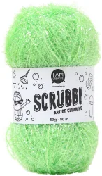 I AM Creative Scrubbi Schwammgarn für Häkeln Stricken & Weben hellgrün 50 g 90 m