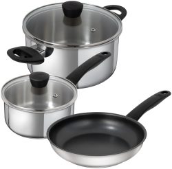 Kuhn Rikon - Kochgeschirr-Set, 16/20/24CM, Chrom