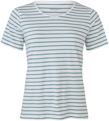 Naturaline Textil Naturaline Damen T-Shirt weiss/türkis XS