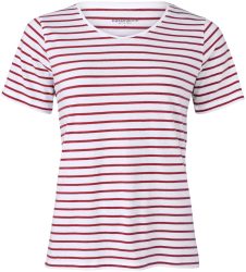 Naturaline Textil Naturaline Damen T-Shirt weiss/merlot XL
