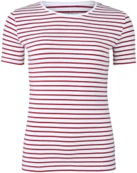 Naturaline Textil Naturaline Damen T-Shirt weiss/merlot XL