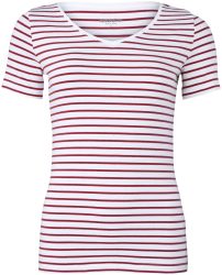 Naturaline Textil Naturaline Damen T-Shirt weiss/merlot M