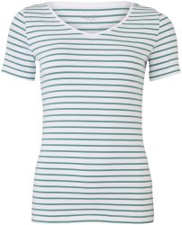 Naturaline Textil Naturaline Damen T-Shirt weiss/türkis XS