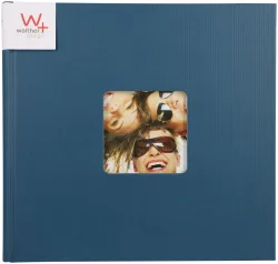 Walther - Fotoalbum, 26X25CM, Blau