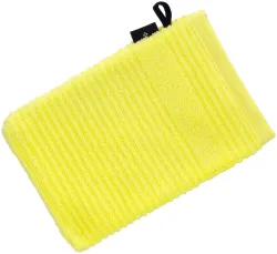 Vossen Tomorrow Waschlhandschuh electric yellow 16 x 22 cm