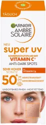Garnier Ambre Solaire Super UV Sonnenschutzfluid Anti-Dark-Spots mit Vitamin C LSF 50+ 40ml