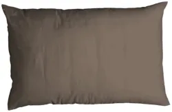Inhouse Kissen Gots Satin Paspel 65x100 braun