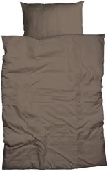 Inhouse Duvet Gots Satin Paspel 200x210 braun