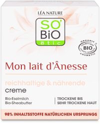 LEA Nature So’bio Etic SO BiO étic Mon lait d'ânesse reichhaltige nährende Creme Bio-Eselmilch 50Ml